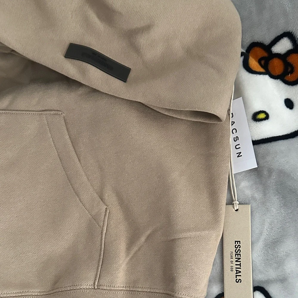 Essentials Fear of God Beige Logo Sweatshirt